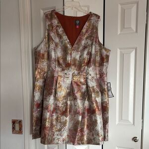 NWT Vince Camuto Jacquard Print Dress